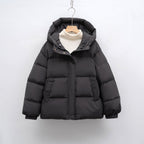Women's Fashionable Winter Jacket with Voluminous Puff Sleeves
