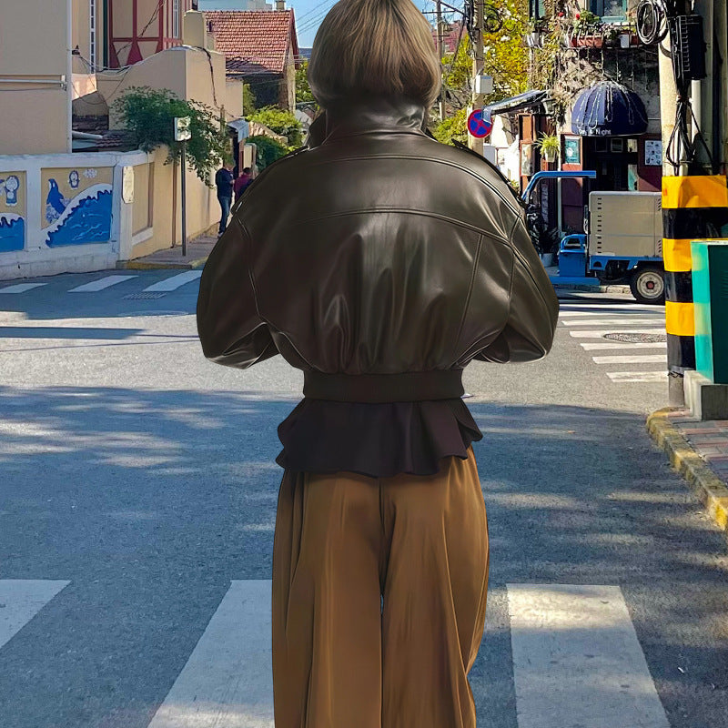 Women's Statement Jacket with Voluminous Sleeves