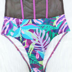 Women's Swimwear with Mesh Insert