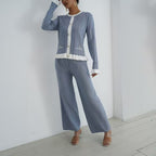 Women's Elegant Ribbed Knit Set