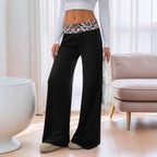 Elegant and Comfortable Casual Trousers with Fashionable Waistband