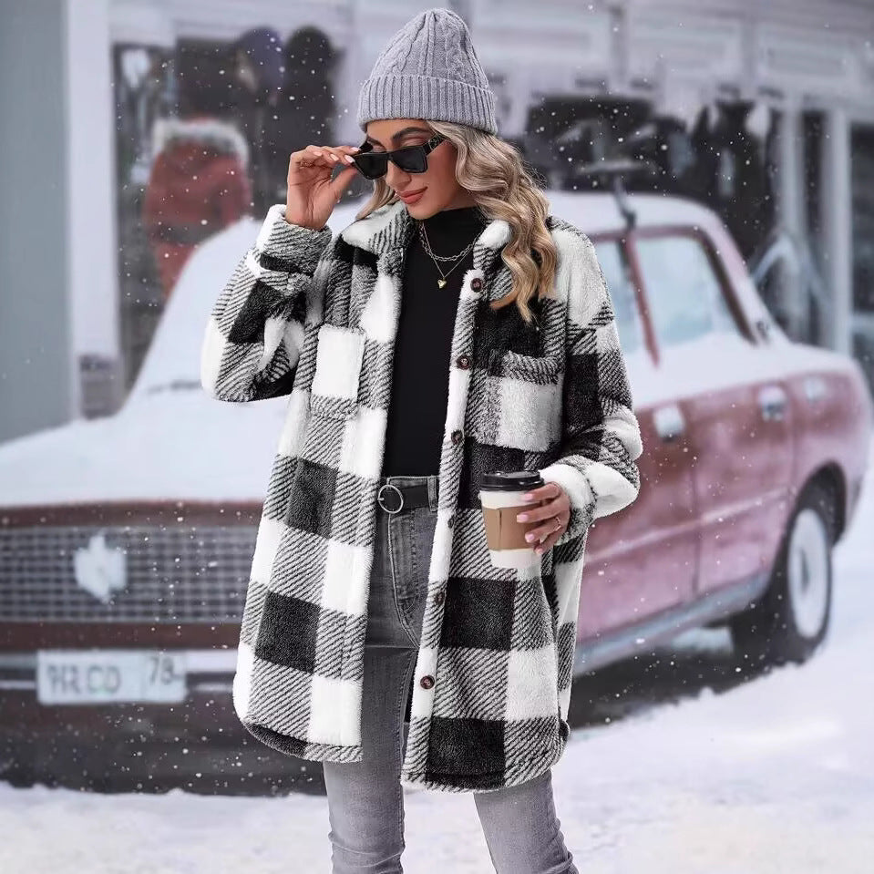 Women's Flannel Winter Jacket