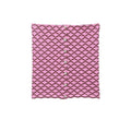 Women's Midi Skirt with Wavy Pattern and Decorative Buttons