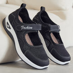 Women's Breathable Casual Shoes with Adjustable Hook-and-Loop Closure