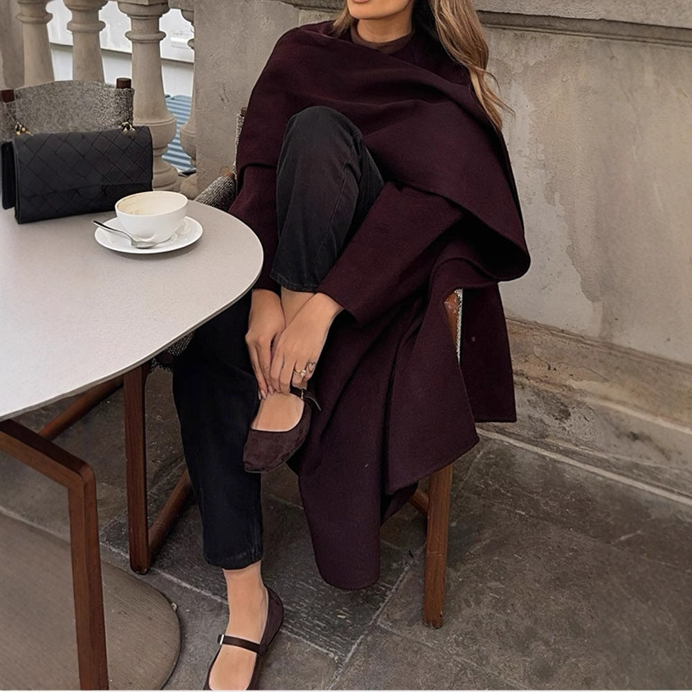 Women's Elegant and Versatile Poncho Jacket