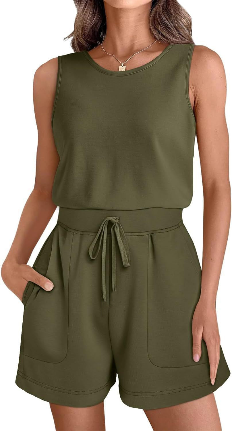 Women's Casual Overall with Fashionable Pockets