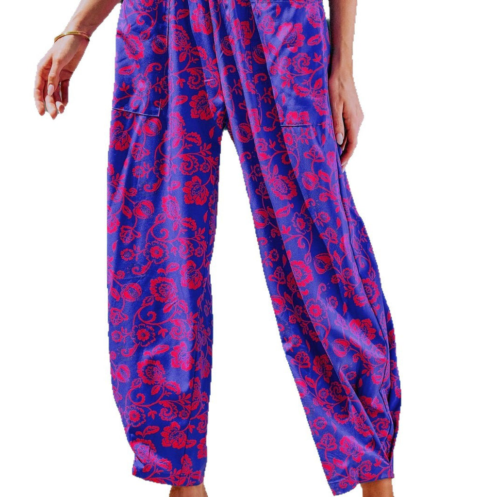 Women's Elegant and Casual Print Pants
