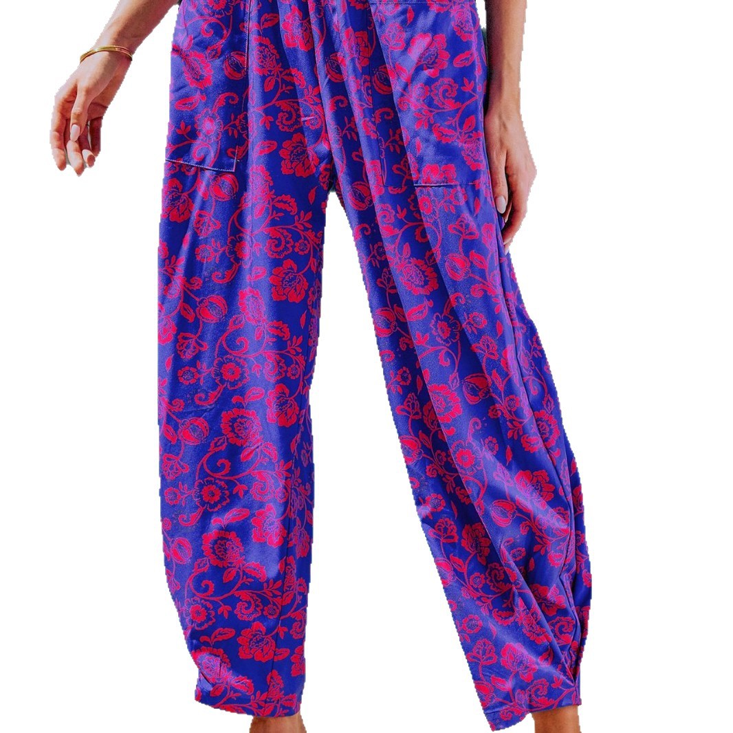 Women's Elegant and Casual Print Pants