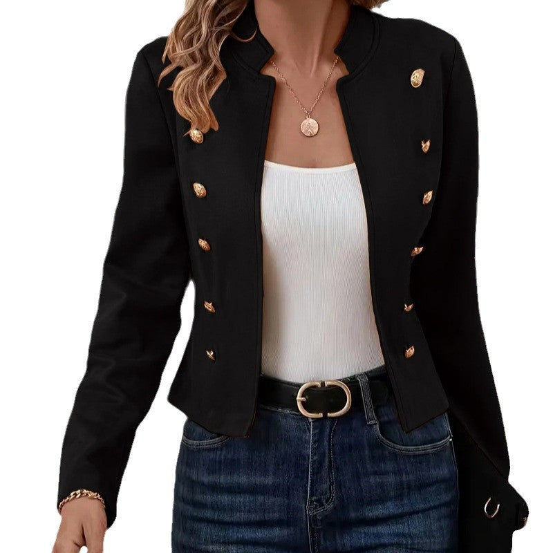 Women's Blazer Jacket with Button Details