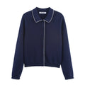Women's Casual Fashionable Collared Cardigan