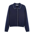 Women's Casual Fashionable Collared Cardigan