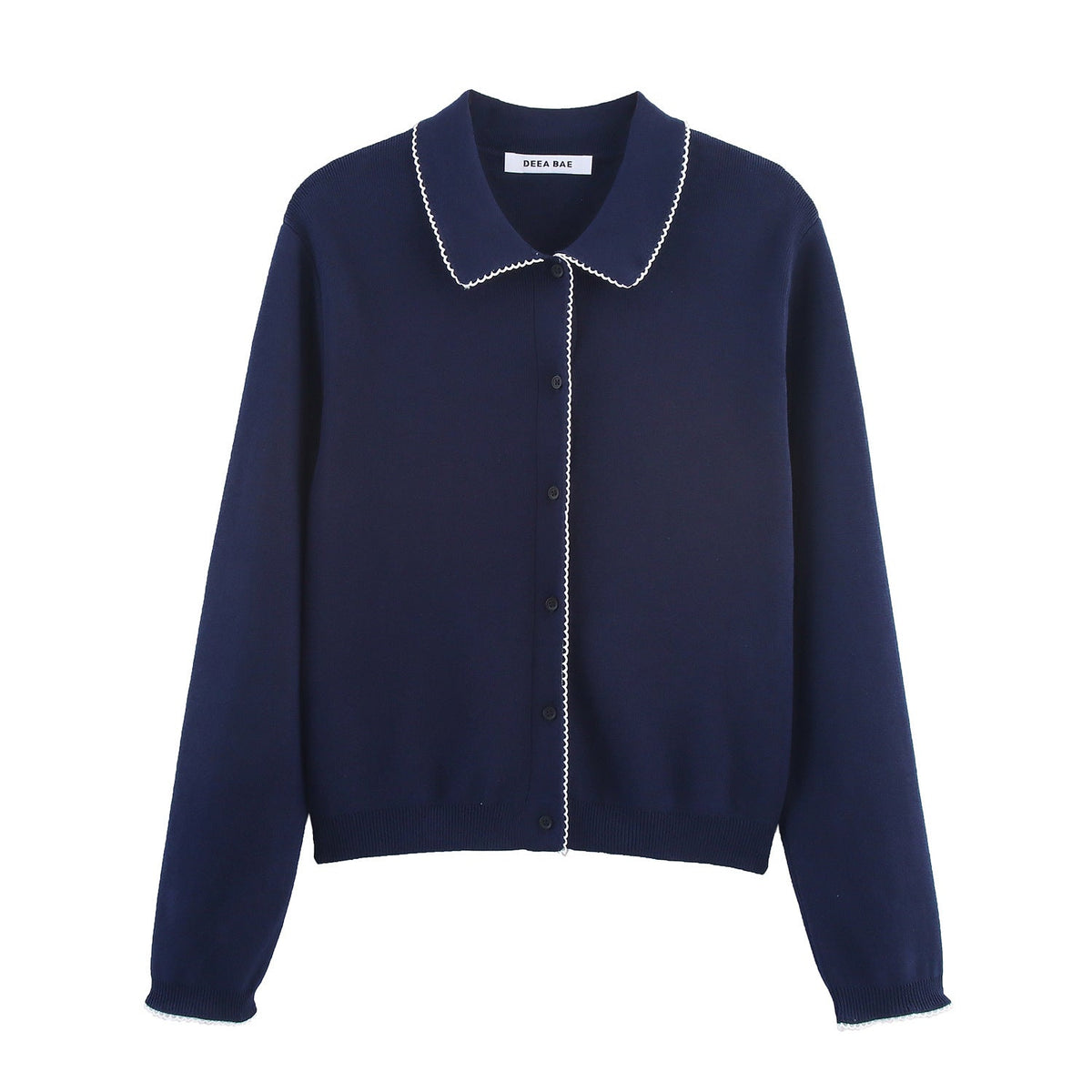 Women's Casual Fashionable Collared Cardigan
