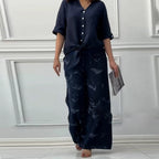 Women's Leisure Pants and Casual Top Set