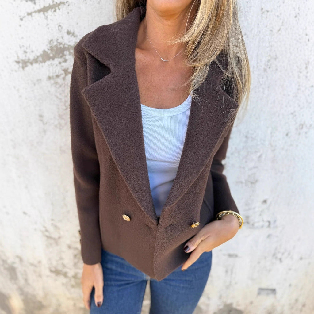 Women's Elegant Double-Breasted Blazer