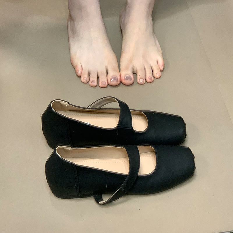 Women's Ballet Flats with Elastic Strap