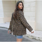 Women's Elegant Leopard Print Blazer