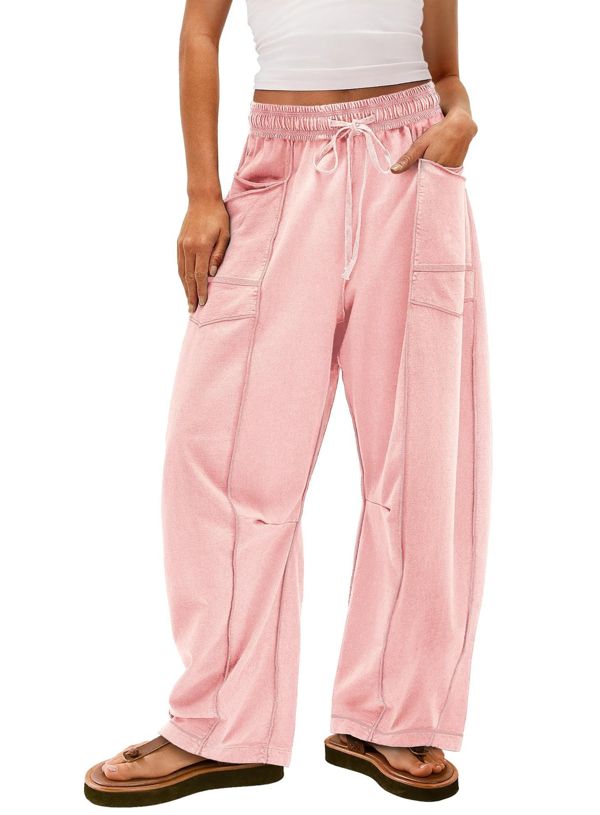 Women's Comfortable Casual Pants with Large Pockets