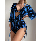 Women's Swimwear Set with Floral Design