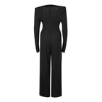 Elegant Off-Shoulder Wide Leg Jumpsuit