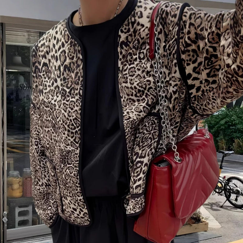 Women's Attractive Jacket in Trendy Leopard Print