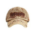 Men's Distressed Denim Baseball Cap
