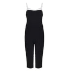 Elegant Overall with Bust Detail and Adjustable Straps