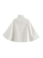 Elegant Textured Cape Jacket
