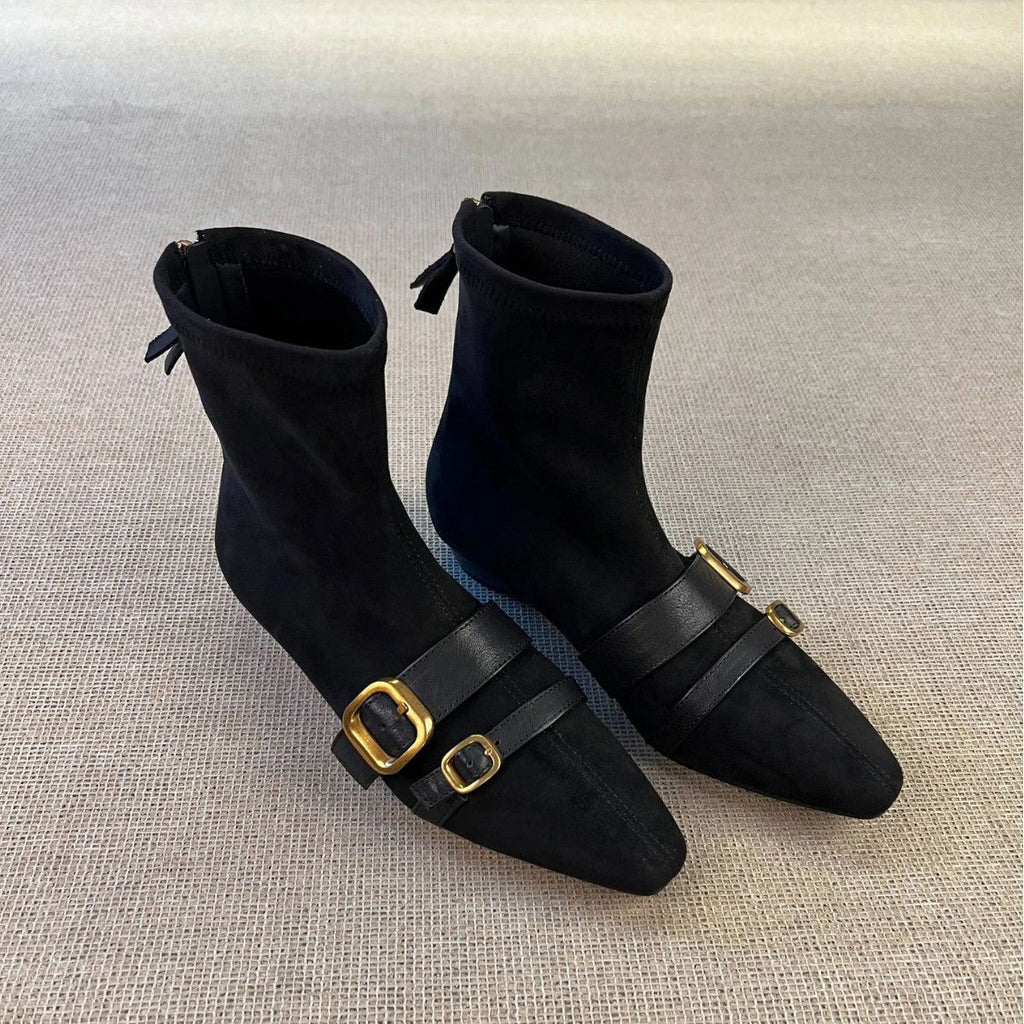 Women's Ankle Boots with Elegant Strap