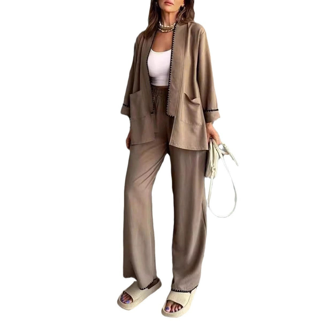 Women's Elegantly Cut Jacket with Contrasting Hem