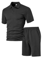 Women's Casual Polo Set with Shorts