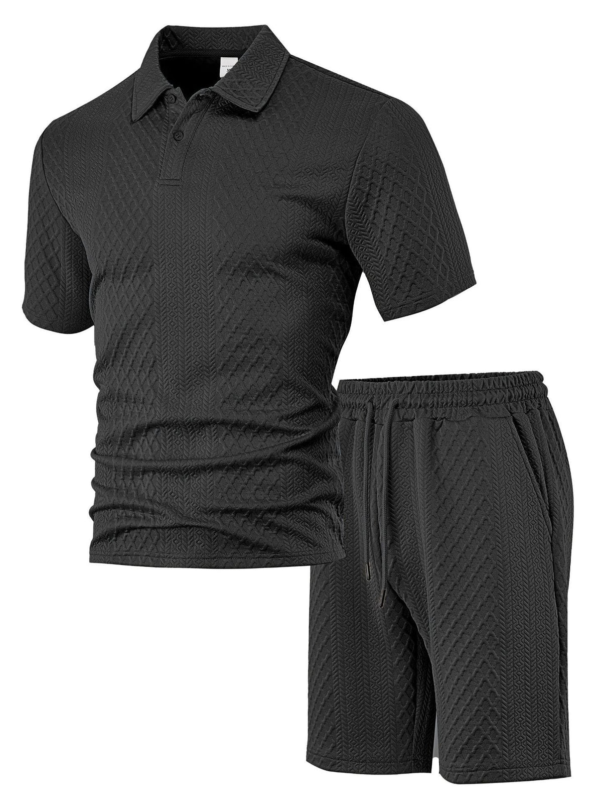 Women's Casual Polo Set with Shorts