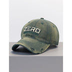 Men's Distressed Cotton Baseball Cap