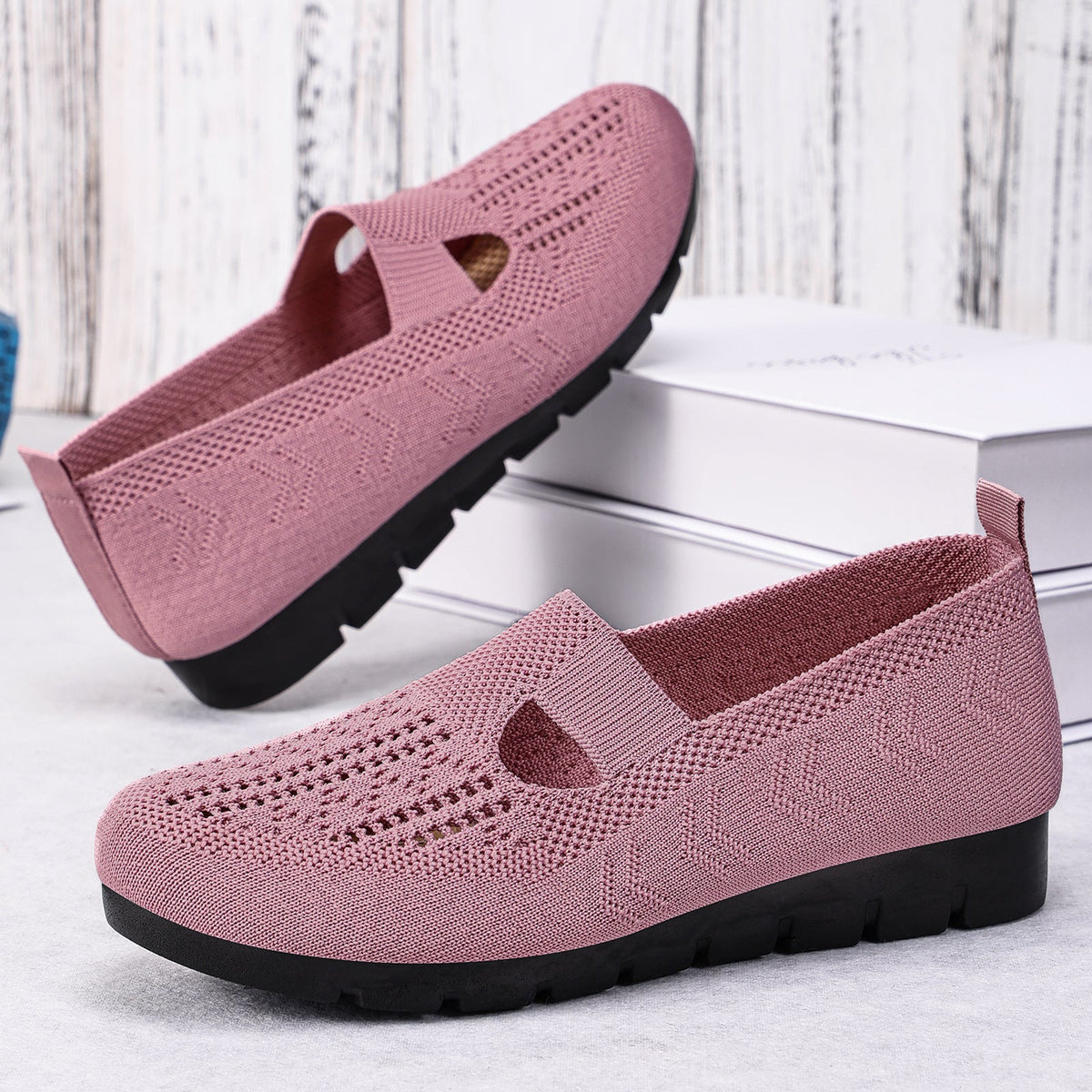 Women's Breathable and Comfortable Casual Shoes with Elastic Insert
