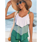Women's High-Waisted Swimsuit with Ruffle Detail