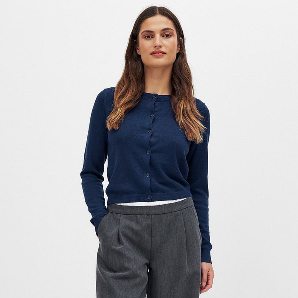 Women's Fine Knit Button-Down Cardigan