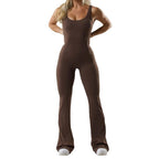Women's Fitness Jumpsuit with Wide Leg and Elegant Cut