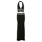 Women's Elegant Two-Piece Set with Lace Trim