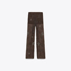 Women's Elegant Embroidered Sequin Palazzo Pants