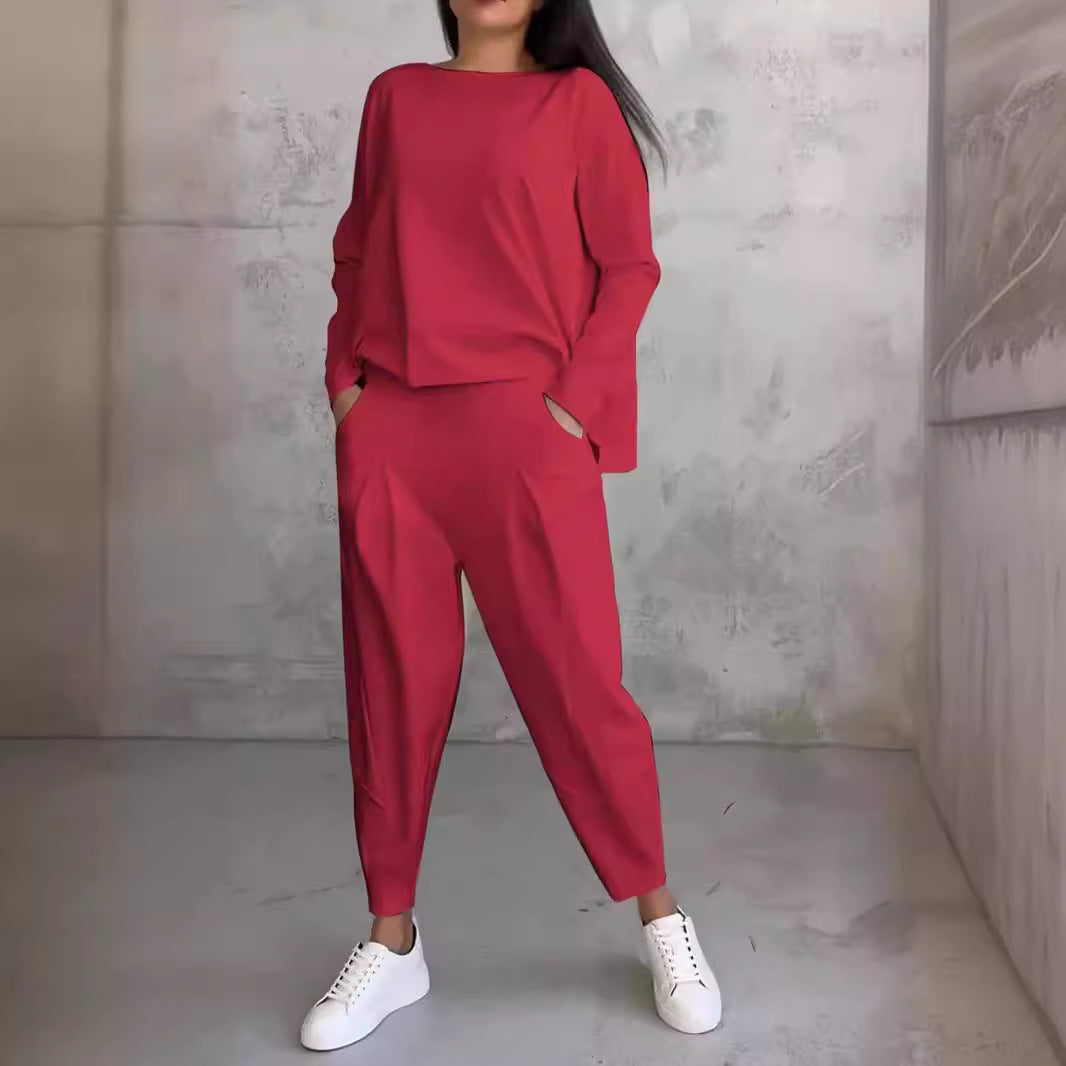 Casual Two-Piece Sweat Suit