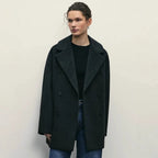 Women's Elegant Double-Breasted Coat Jacket