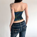 Bandeau Top with Floral Print