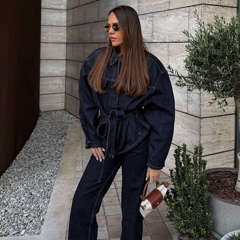 Women's High-Waisted Wide-Leg Jeans