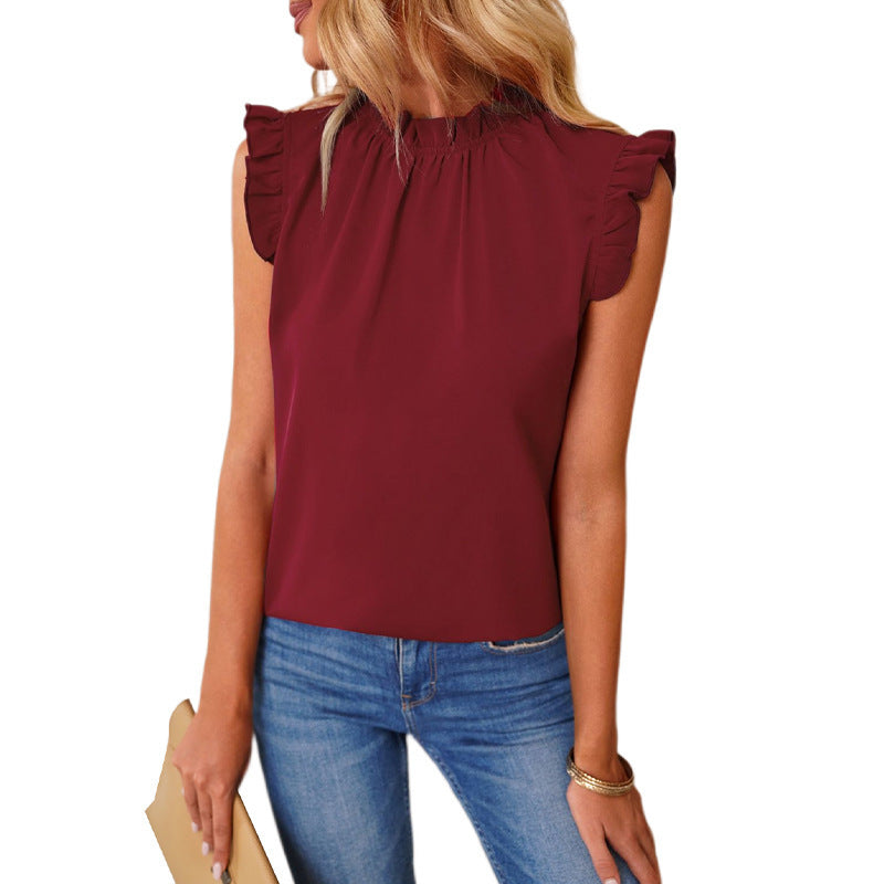 Women's Elegant Blouse with Ruffle Details