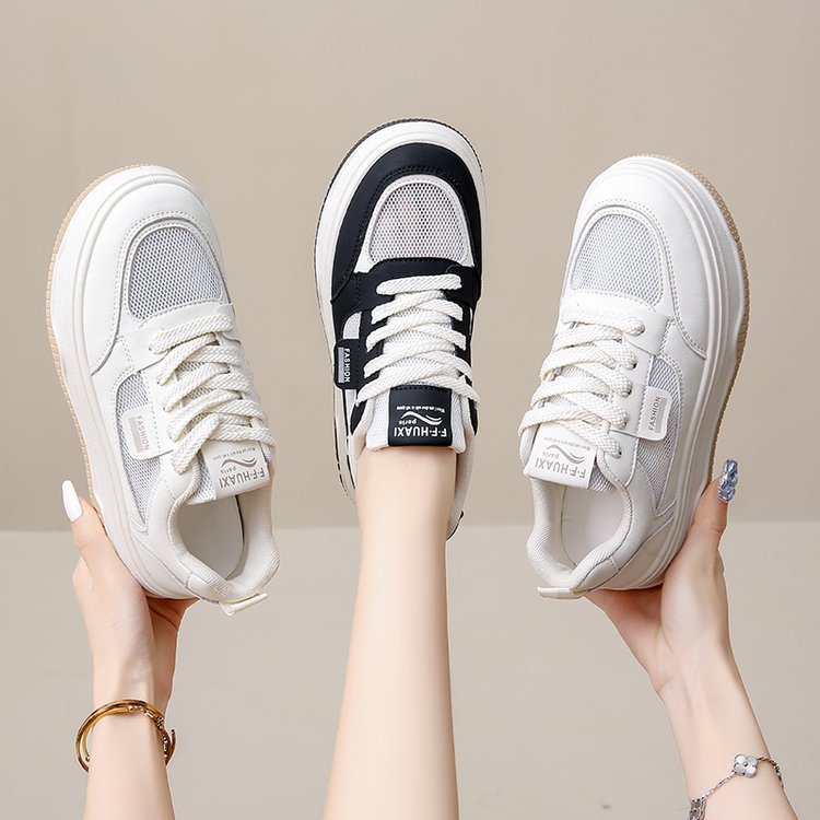 Women's Breathable Sneakers with Fashionable Platform