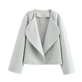 Women's Elegant Oversized Blazer with Chic Lapel