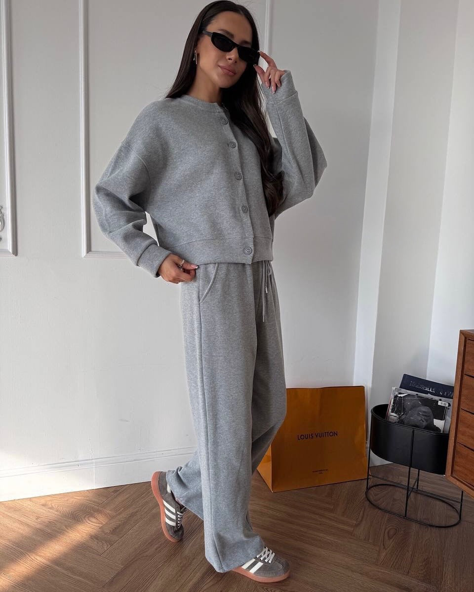Women's Casual Cardigan and Jogger Set