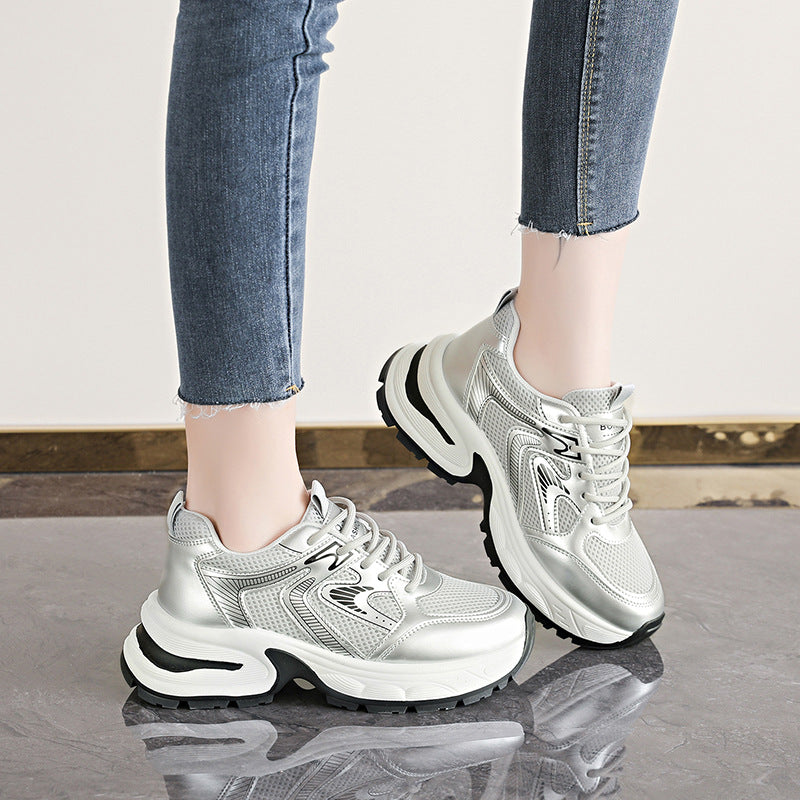 Women's Breathable Sport Sneakers with Cushioning Sole and Non-slip Tread