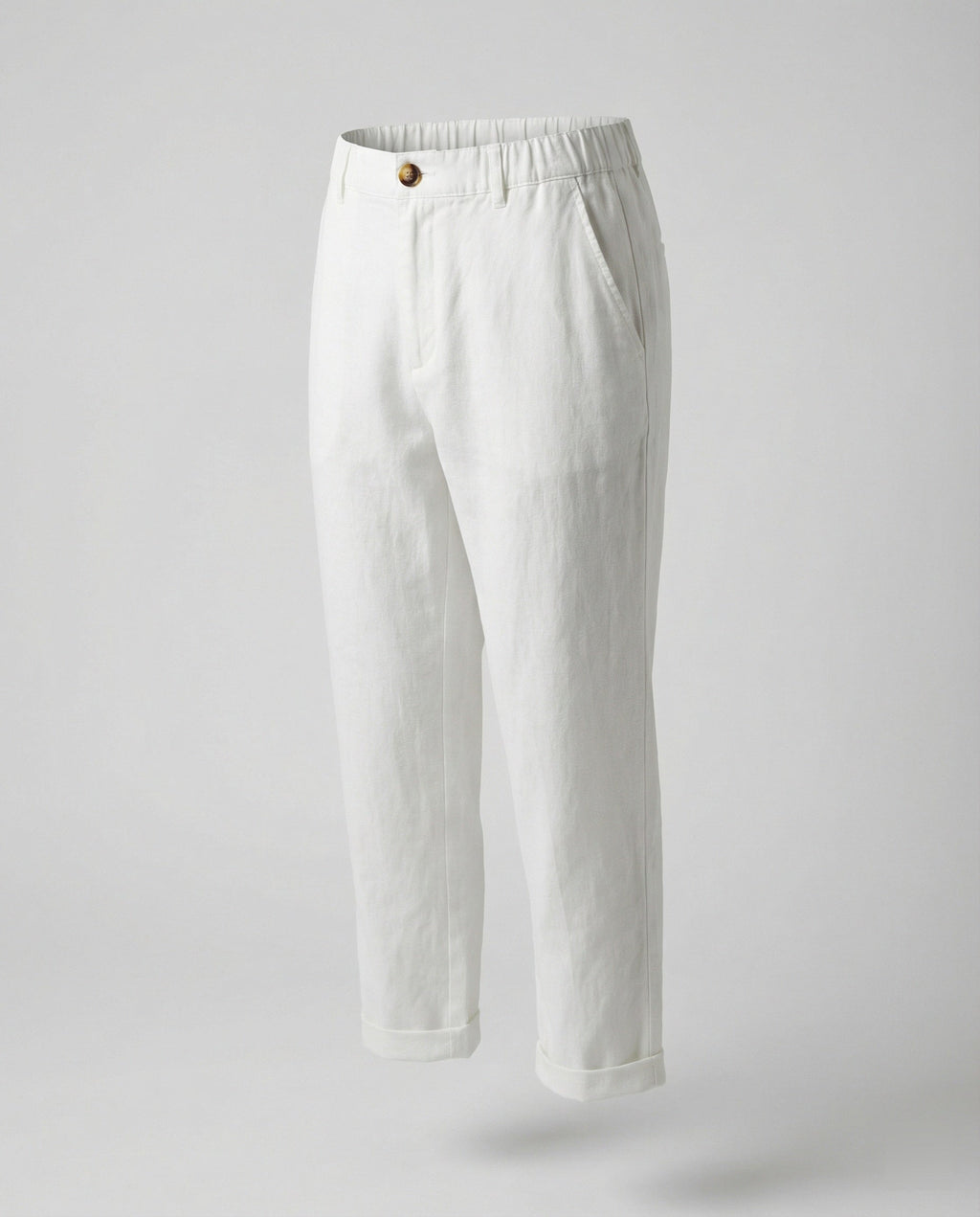 Women's Comfortable Chino Pants with Rolled Hem