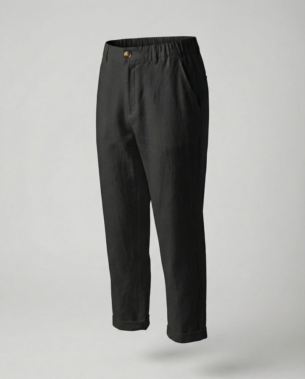 Women's Comfortable Chino Pants with Rolled Hem
