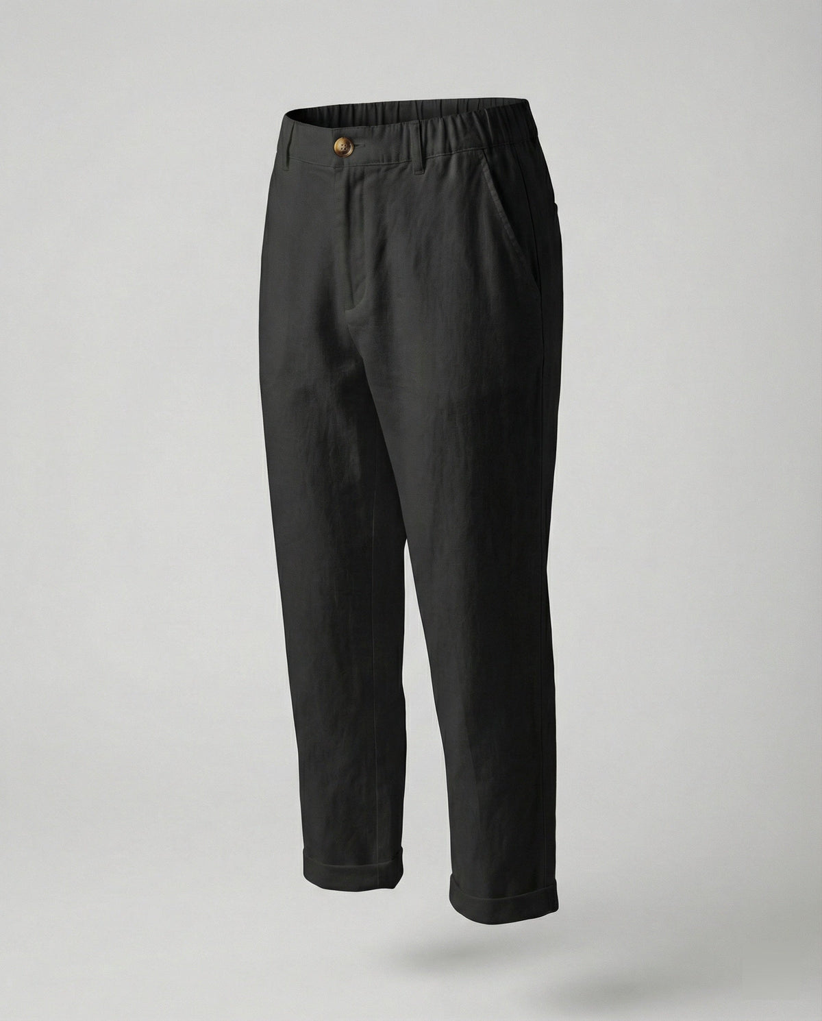 Women's Comfortable Chino Pants with Rolled Hem